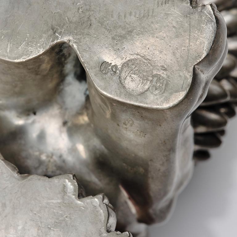 Anna Petrus, a pewter sculpture of a lion, Svenskt Tenn, Stockholm 1952.