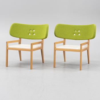 GamFratesi, Stine Gam & Enrico Fratesi, a pair of 'Cartoon' oak easy chairs, Swedese.