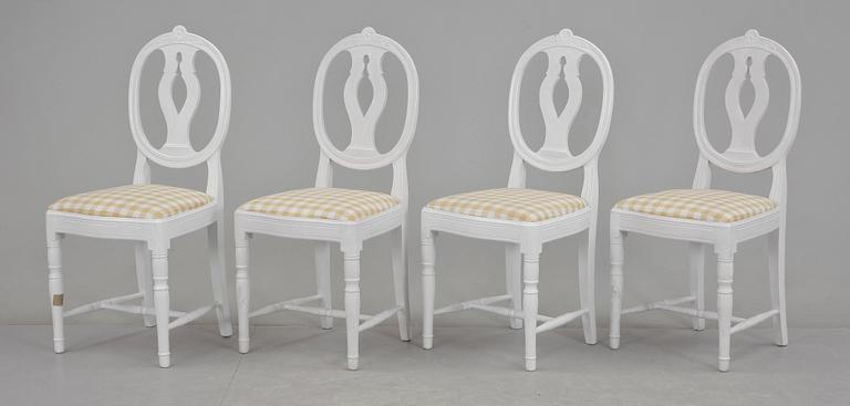 STOLAR, 4 st, gustaviansk stil, 1900-talets första hälft.