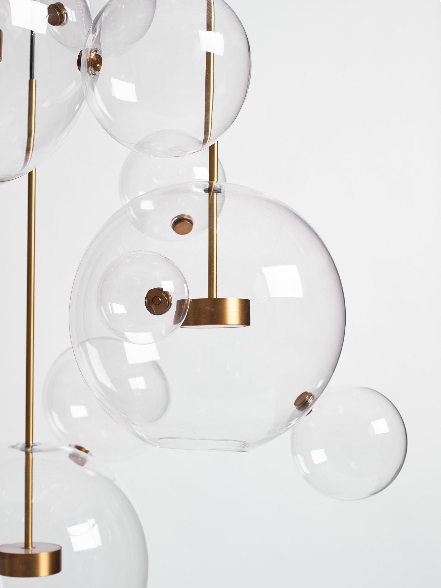 Giopato & Coombes, a "Bolle 14" ceiling lamp, Kalmar Werkstätten, for Svenskt Tenn, 2015.