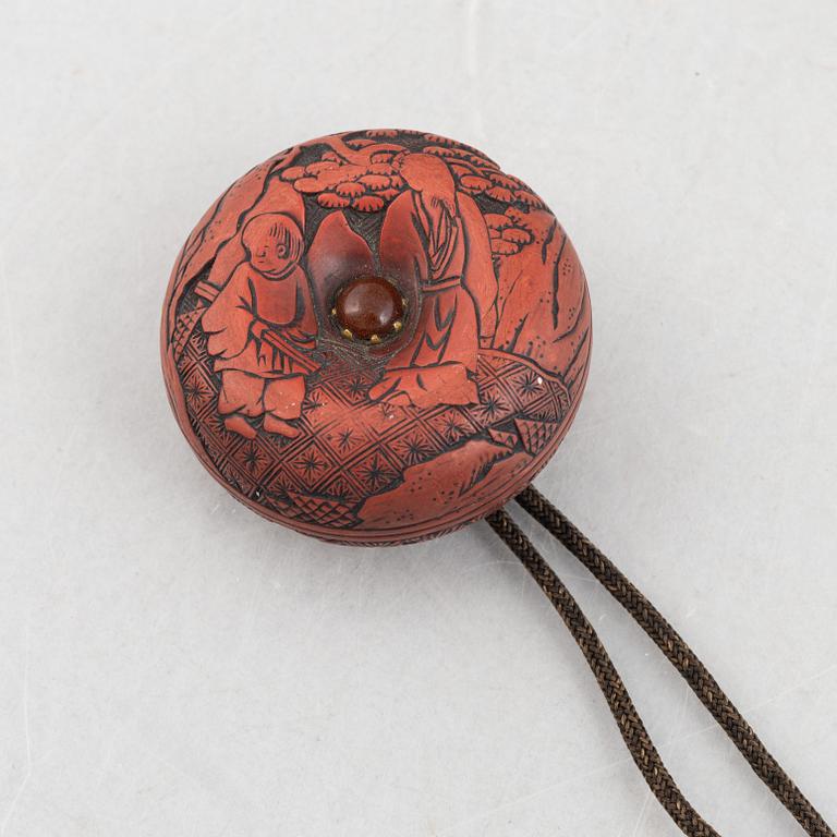Inro, lackarbete, Japan, Meiji (1868-1912).