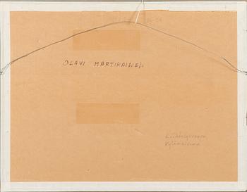 Olavi Martikainen, öljy levylle, signeerattu ja päivätty -61.