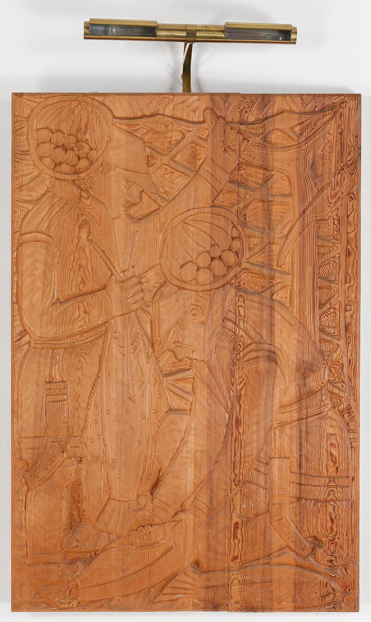 VÄGGSKULPTUR, William Marklund. Signerad.