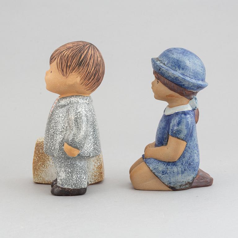 Lisa Larson, four stoneware figurines, for K-Studion, Gustavsberg.