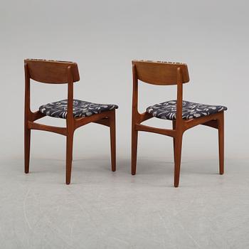 A set of five chairs by Thorsø Stole- och Møbelfabrik, Denmark.