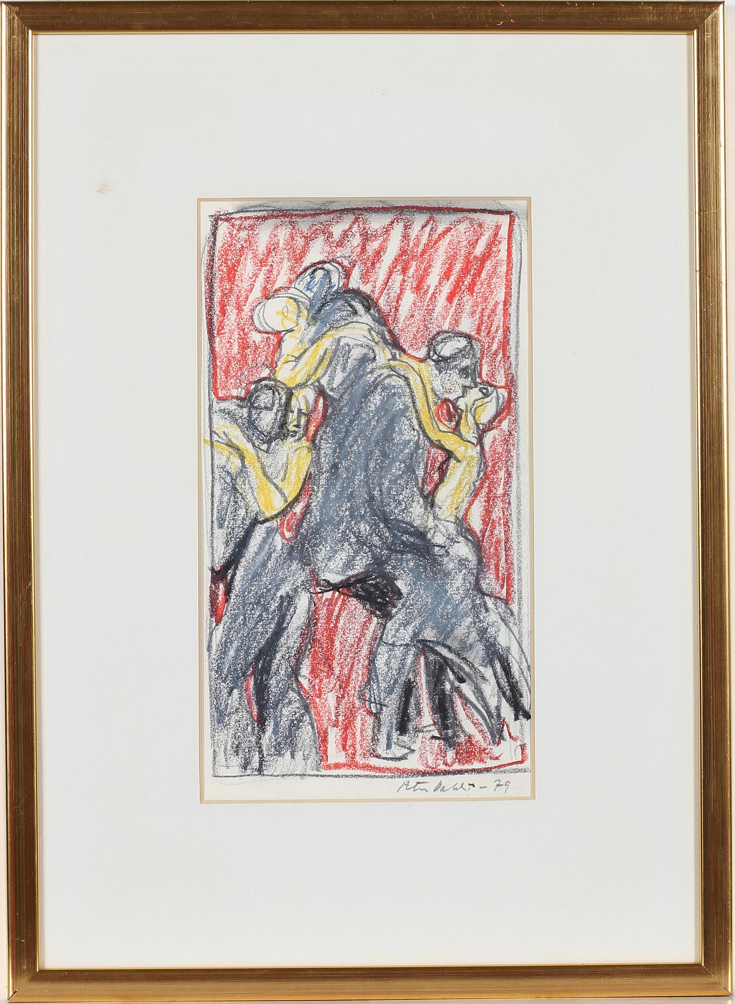 PETER DAHL, pastell, sign o dat -79.