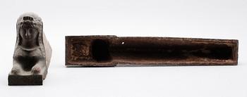ELDHUNDAR, 1 par, gjutjärn, 1800-/1900-tal.