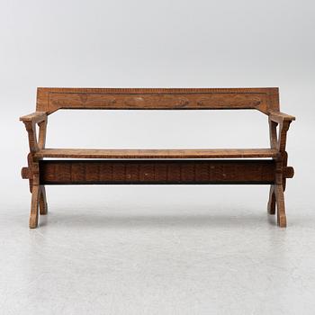 A Swedish provincial bench, around 1900.