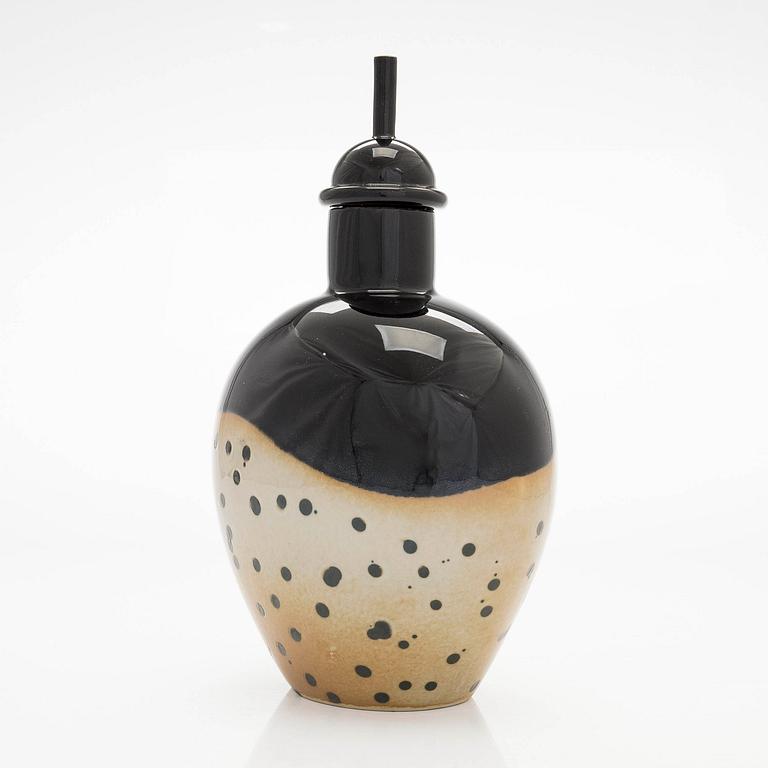 Inkeri Leivo, flaska med propp, keramik, Pro Arte -96, Arabia.