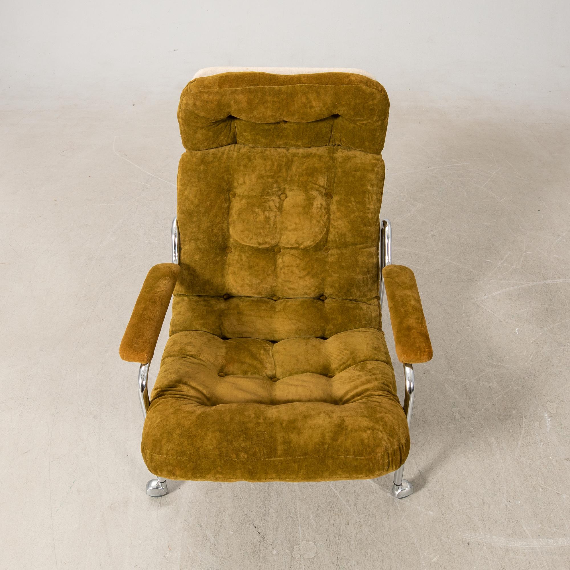 Bo Eigert, armchair, "Stålbo", Firma B.Eigert AB, Hova, 1970s.