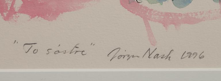 JÖRGEN NASH, akvarell. Signerad och daterad 1996.