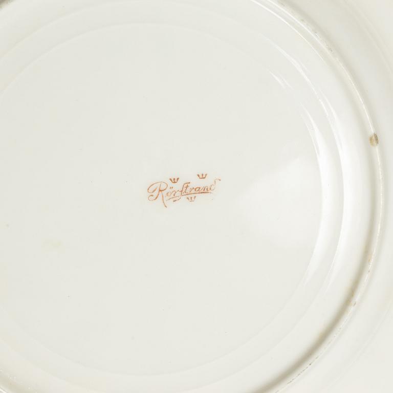 Alf Wallander, assietter, 6 st, "Tulpan", jugend, Rörstrand, tidigt 1900-tal.