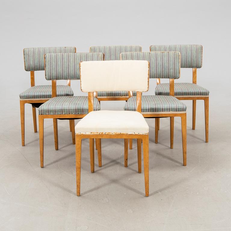 Chairs, 6 pieces, Svenska Möbelfabrikerna Bodafors, 1940s.