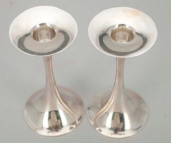 TAPIO WIRKKALA, LJUSSTAKAR, ett par, silver, Tapio Wirkkala, Kultakeskus, 1999.