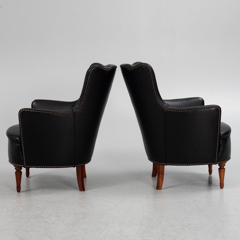 A pair of armchairs, second half of the 20th Century.