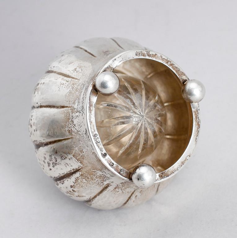 SALTKAR, silver, Georg Jensen, Köpenhamn, tidigt 1900-tal.
