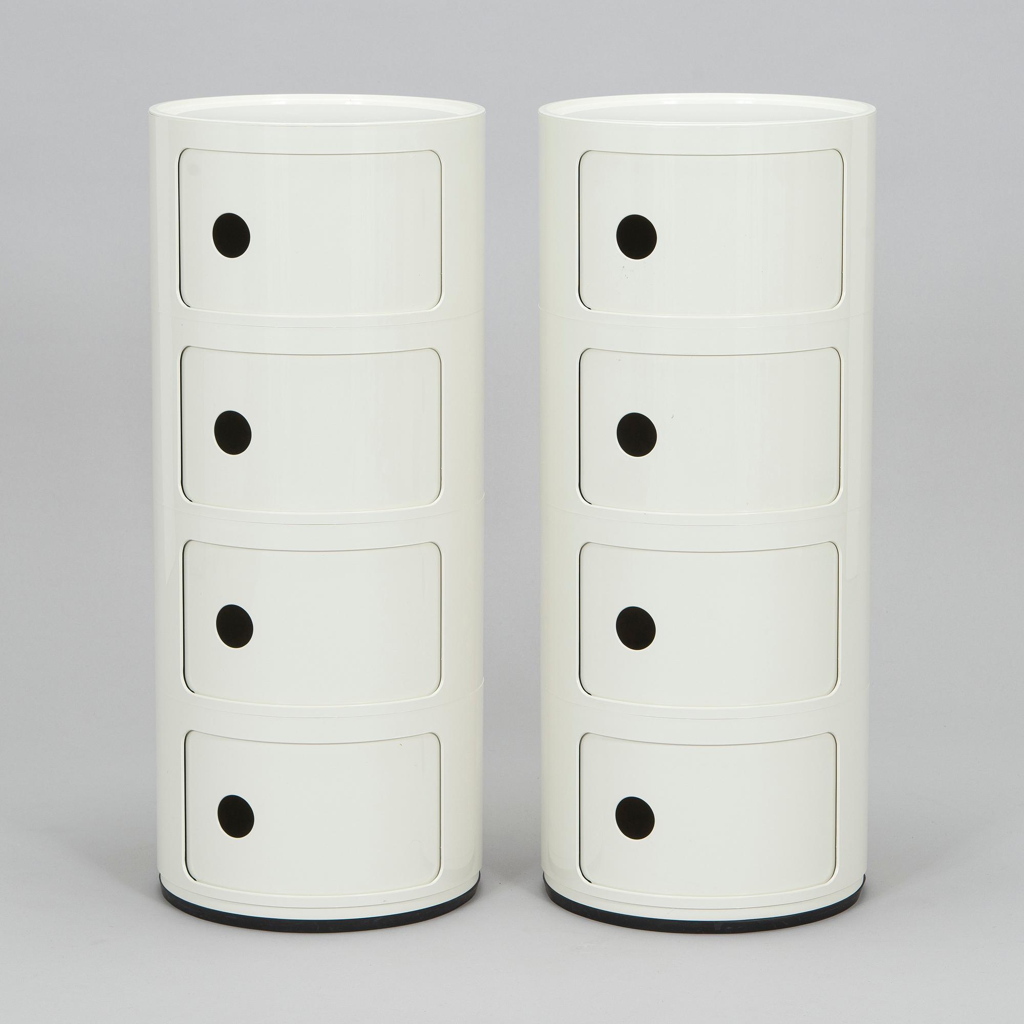 Anna Castelli Ferrieri, hurtsar, ett par, "Componibili 4", Kartell.