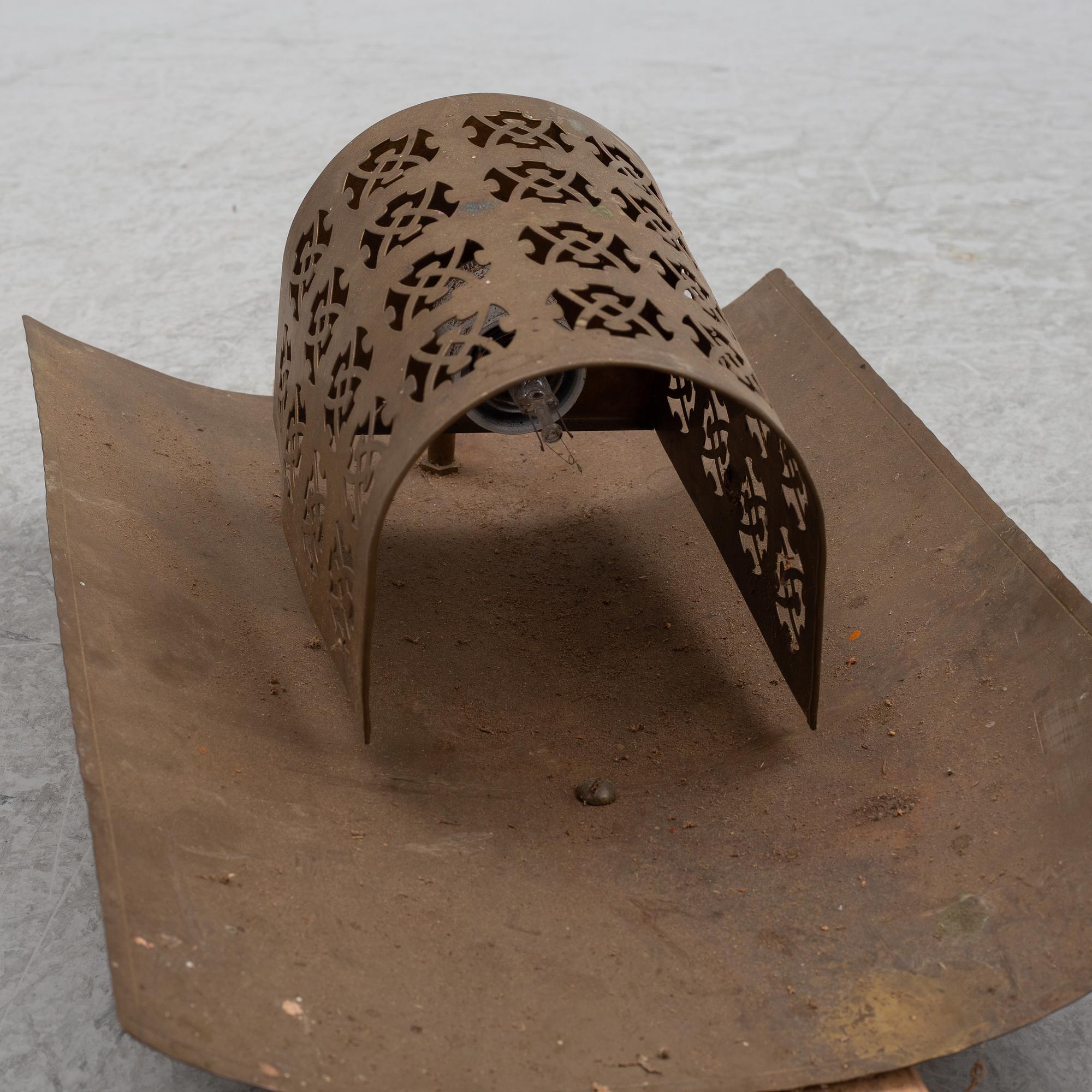 Wall lamps, a pair, mid-20th century.