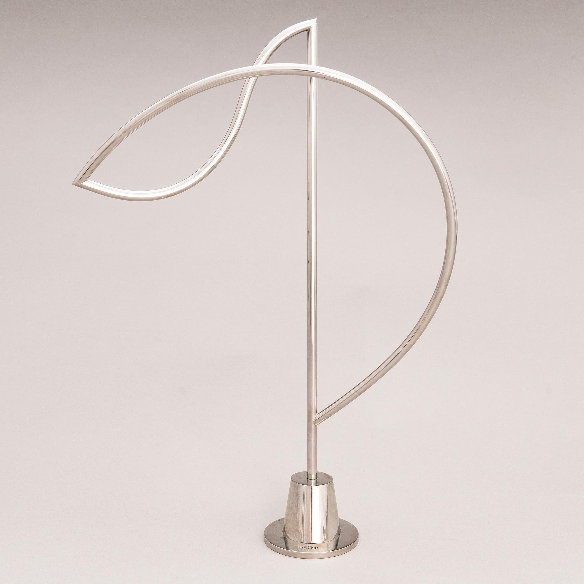KARI HUHTAMO, sculpture, steel, signed and dated 1990, numbered 2/5.