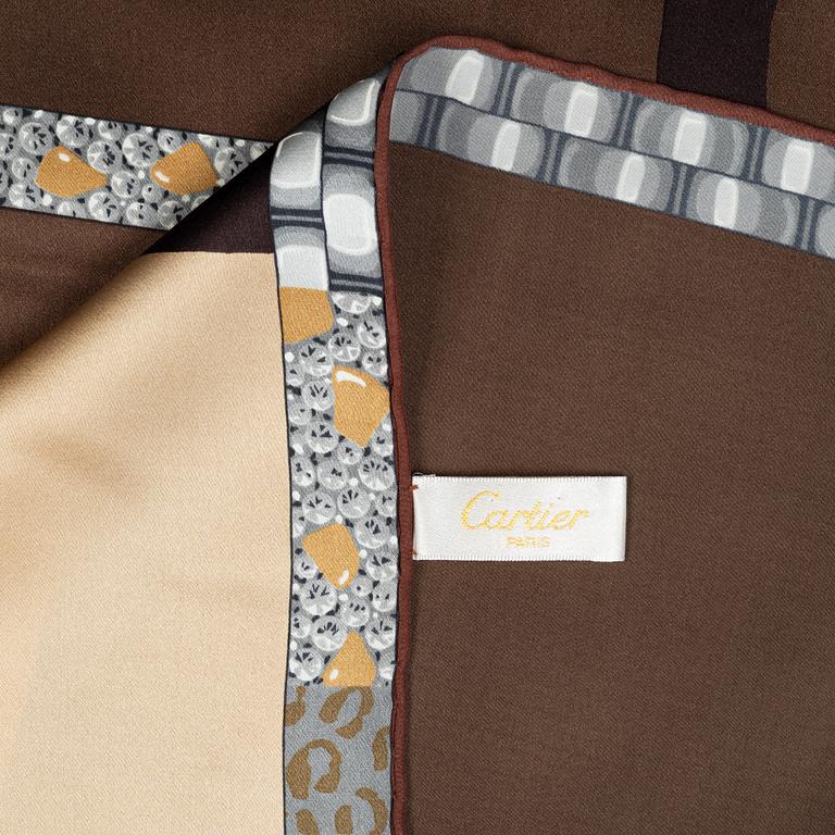 Cartier, a silk scarf.