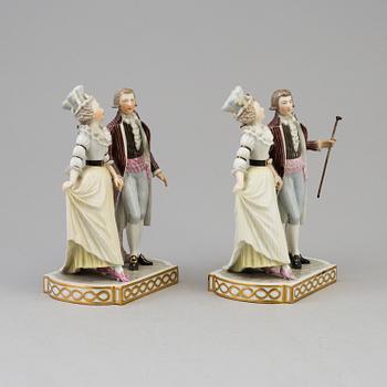 Two Royal Copenhagen porcelain figures, Denmark, beginning of 20th century.