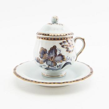 Creamers with saucers, 12 pcs, 20th century.