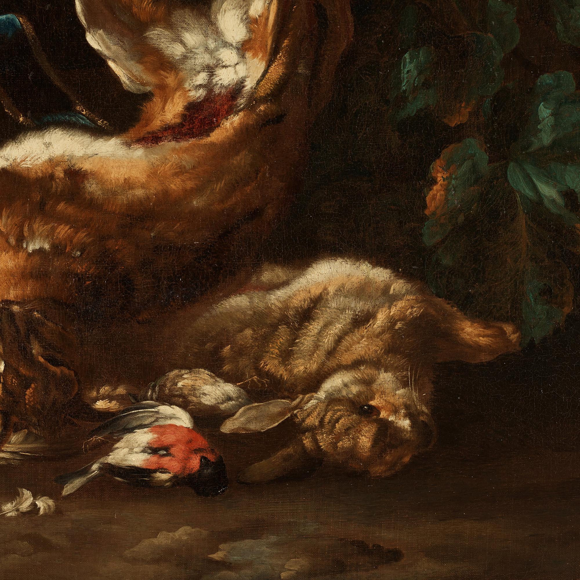 Bernaert de Bridt Attributed to, Hunting still life.