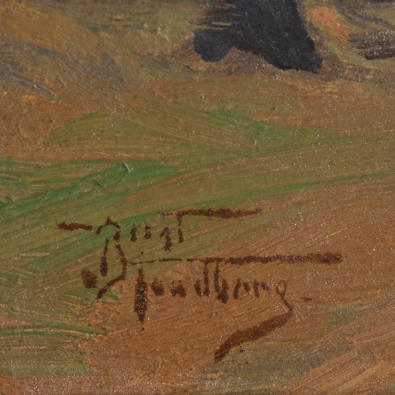 BENGT TANDBERG, oil on paper-panel, signed Bengt Tandberg.