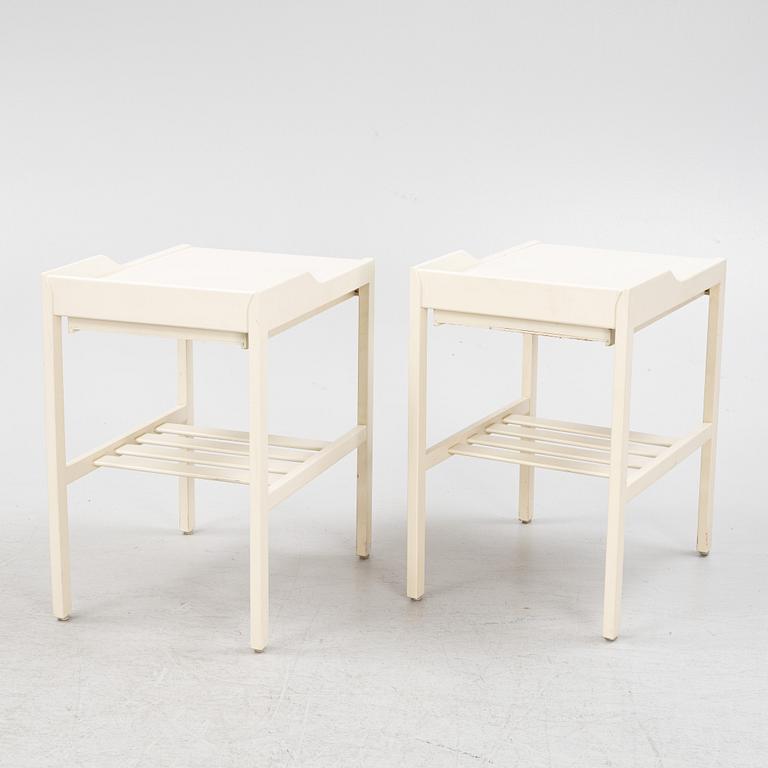 Bertil Fridhagen, a pair of bedside tables, Bodafors, 1960's.