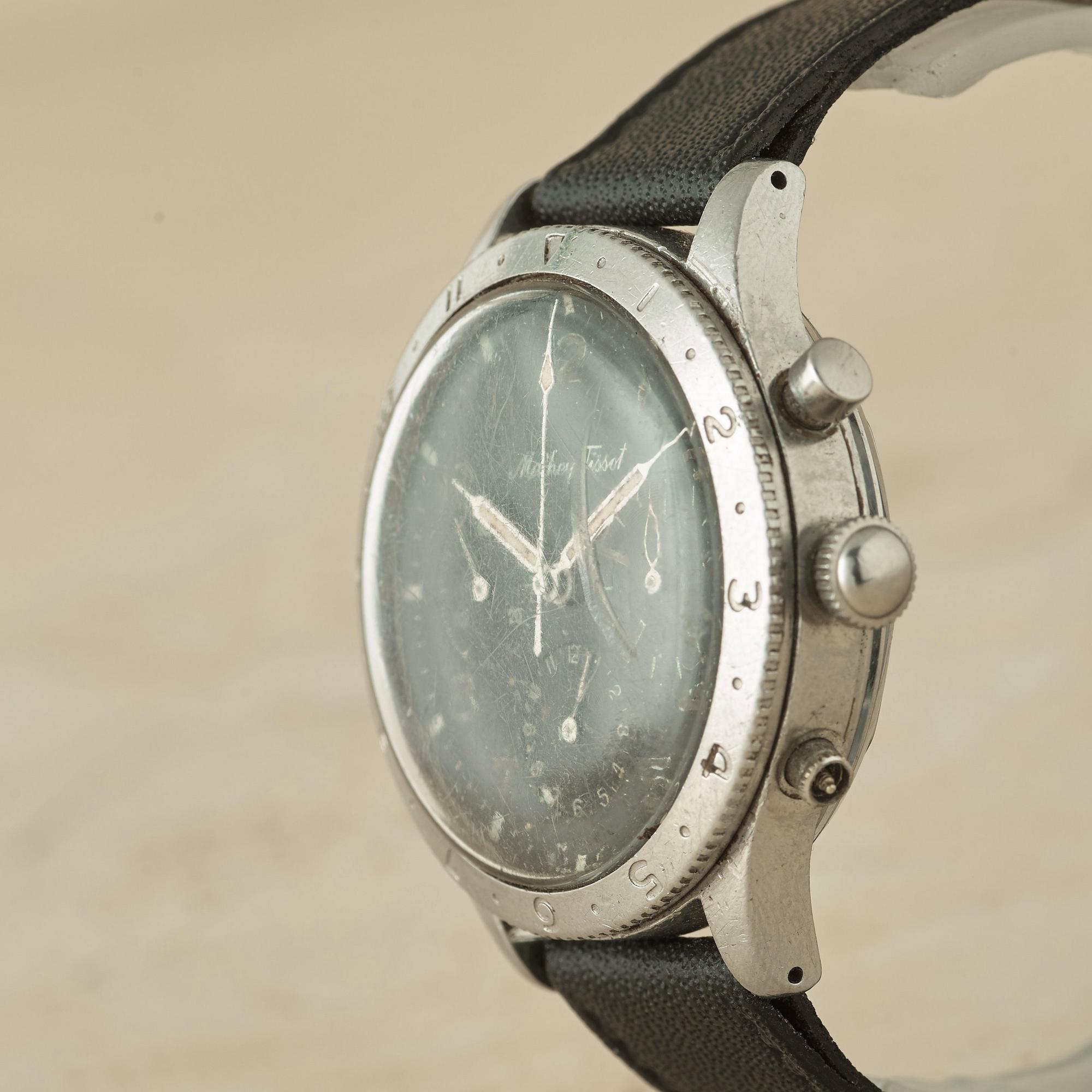MATEY-TISSOT, Type XX, chronograph, wristwatch, 38,5 mm,