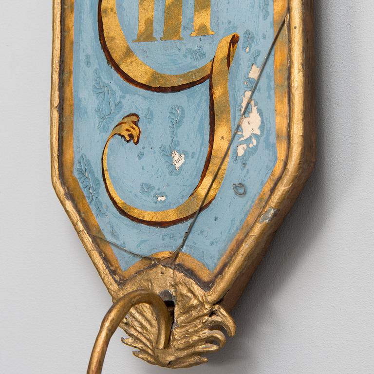 LJUSLAMPETTER, ett par, gustavianska, ett par, 1700-talets slut.