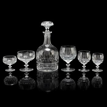 An 86 piece glass service, 20th century.