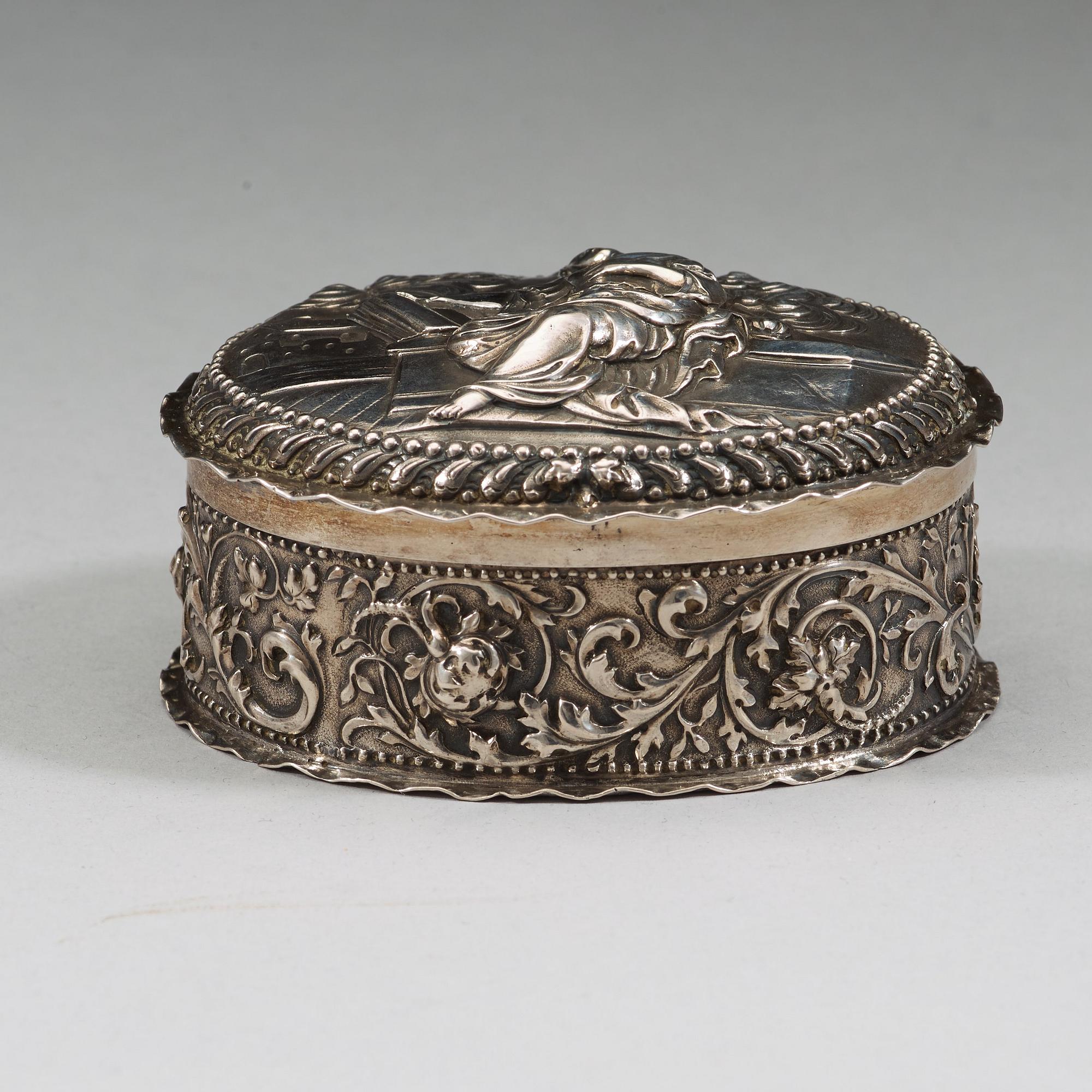 WOLTER SIEWERS, Norrköping (verksam 1693-1722 (-24)), dosa, silver, barock.