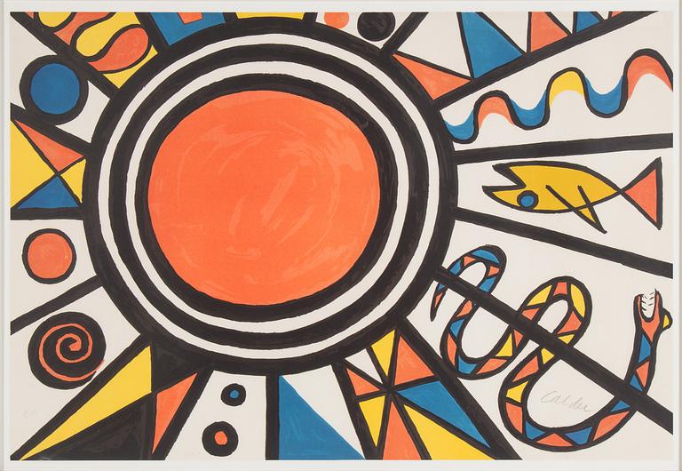 ALEXANDER CALDER, lithograph in colours, signed in pencil and numbered E.A.