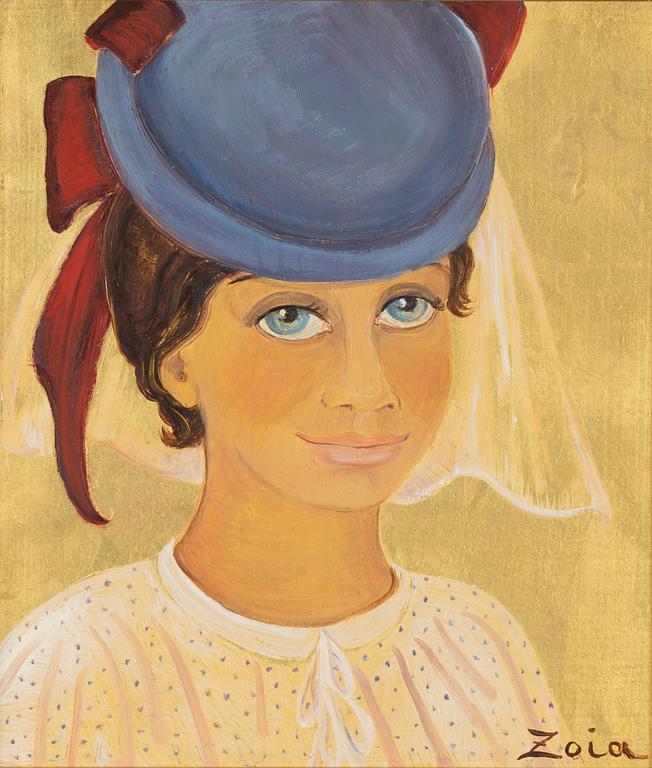 Zoia Krukovskya Lagerkrans, oil on board, signed Zoia.