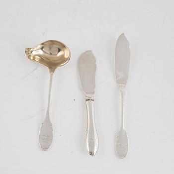 A Swedish Silver Cutlery, mark of W.A. Bolin,  Stockholm (197 pieces).