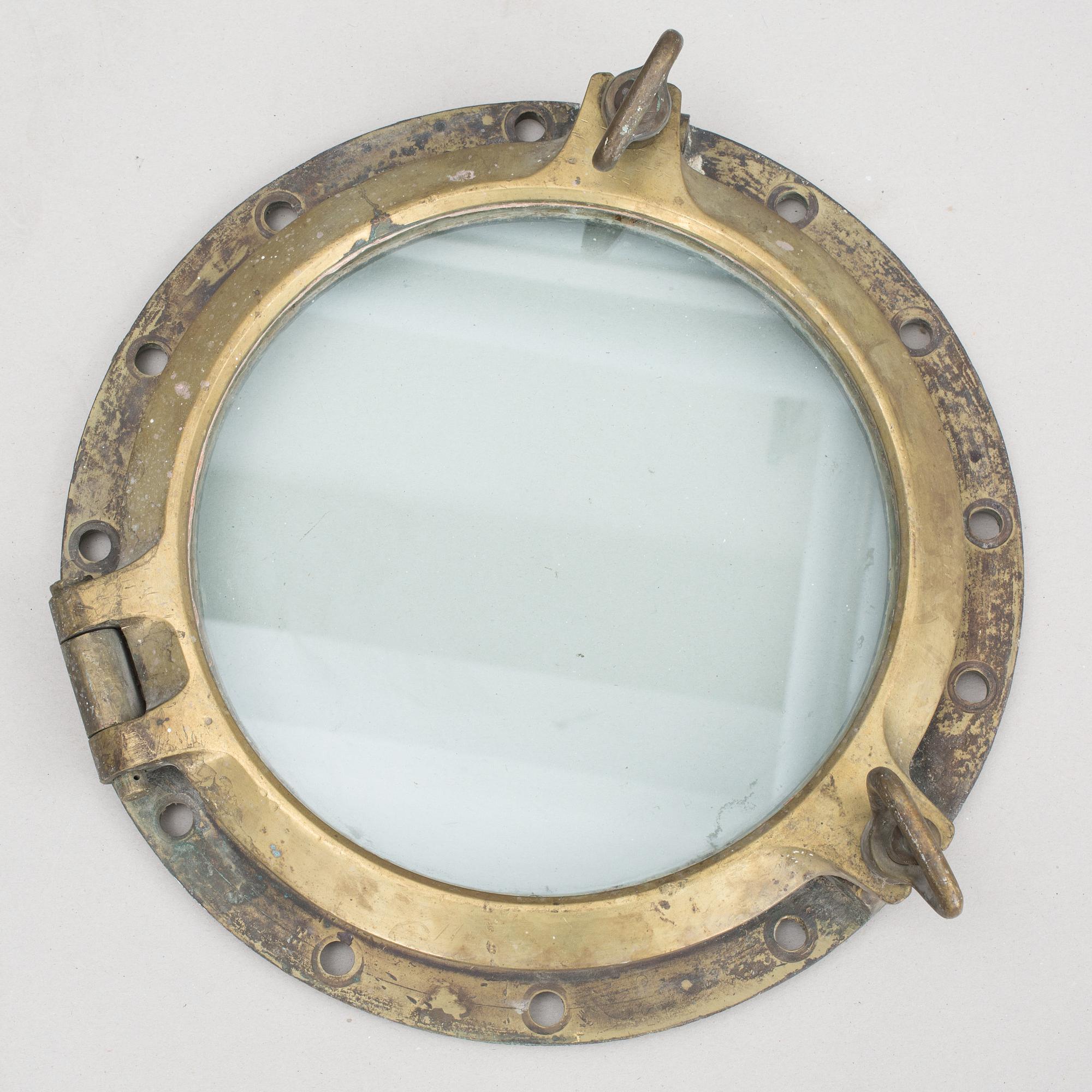 FARTYGSVENTIL, mässing. 1900-tal.