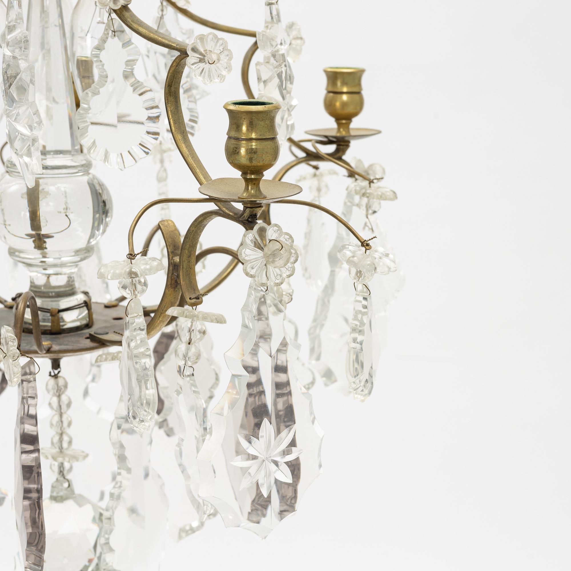 A Rococo Style Chandelier, 20th Century.