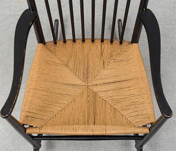 HANS J WEGNER, gungstol,  "J 16". FDB Möbler, 1900-talet sandra hälft.