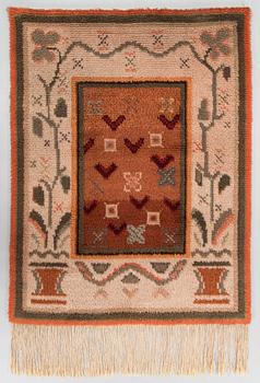 Aino Keinänen-Baeckman, A Finnish ryijy rug for Neovius Oy. Circa 140 x 106 cm.