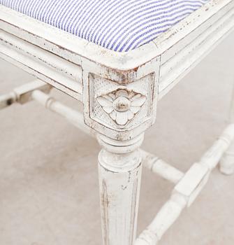 STOLAR, 8 st, gustaviansk stil, 1900-talets andra hälft.