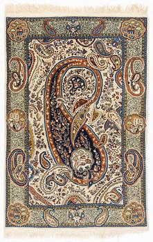 An old Sarouk rug, c. 157 x 105 cm,
