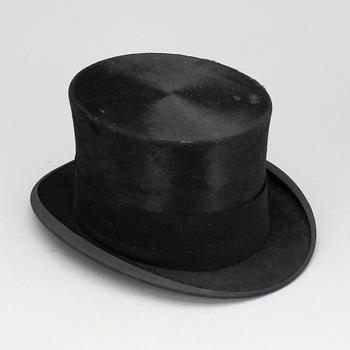HÖG HATT med ask, tidigt 1900-tal.