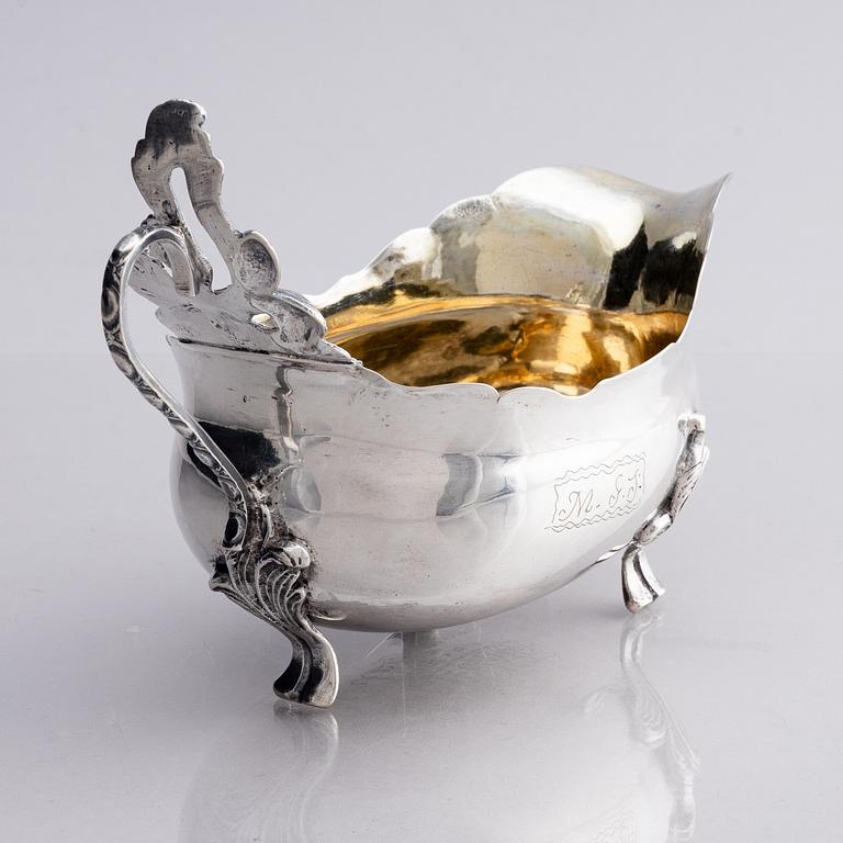 A Swedish 18th century silver cream-jug, mark of Mikael Hammarberg, (active 1758-1789 (90)) Härnösand.