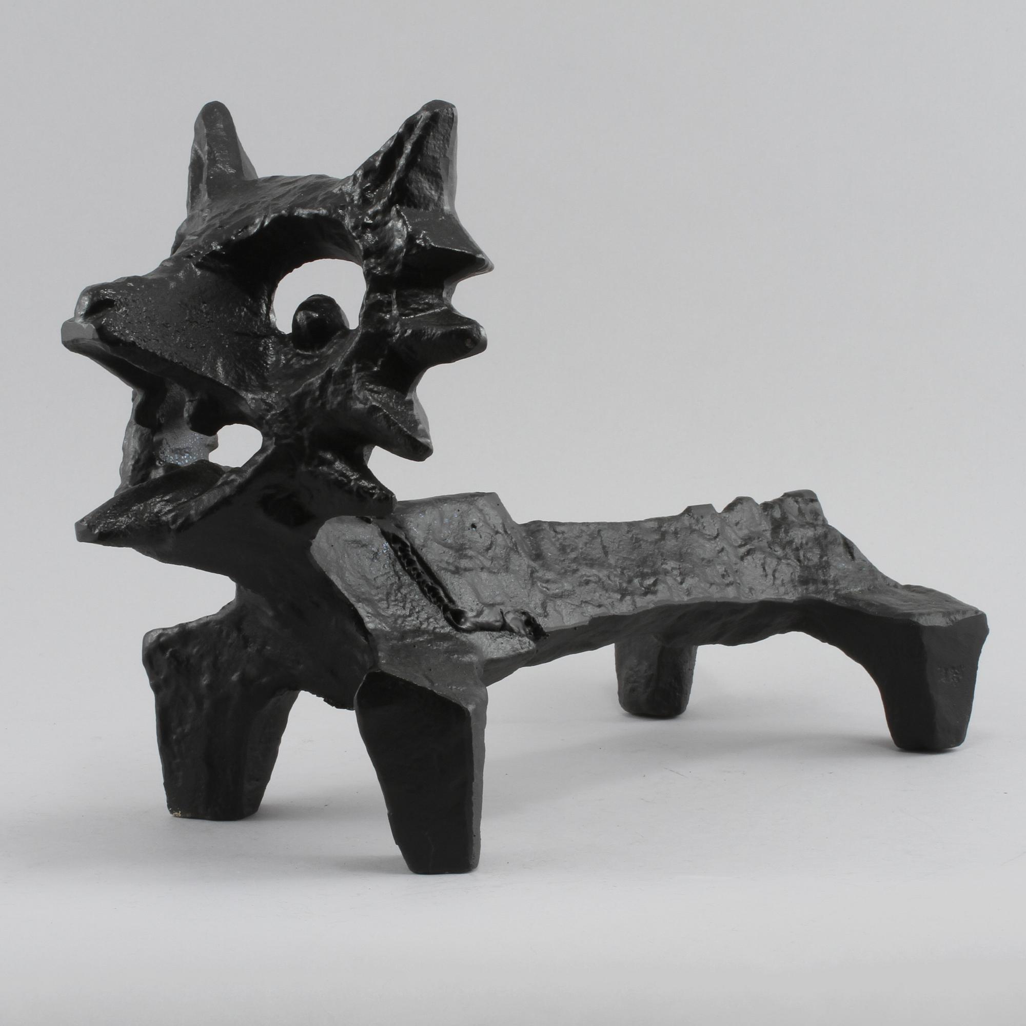 ELDHUND, gjutjärn, "Räven", Olle Hermansson, Husqvarna, 1900-talets andra hälft.