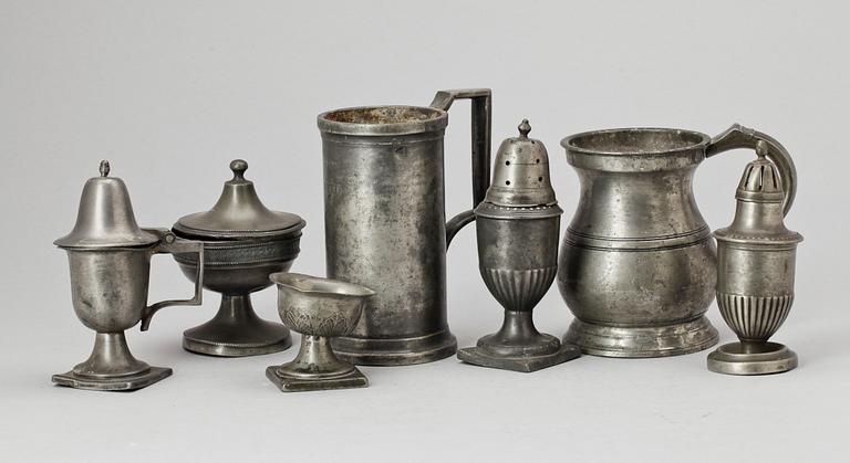 PARTI TENN, 7 delar, Europa, 1800-tal.