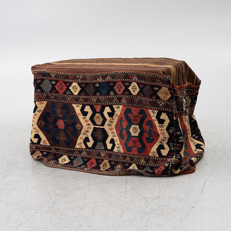 An antique Shahsavan Mafrash, Length 105, width 55, height 65 cm.