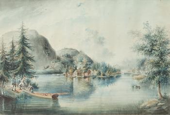 Pehr Nordqvist, tillskriven, "Ett Prospect i Skärgården".