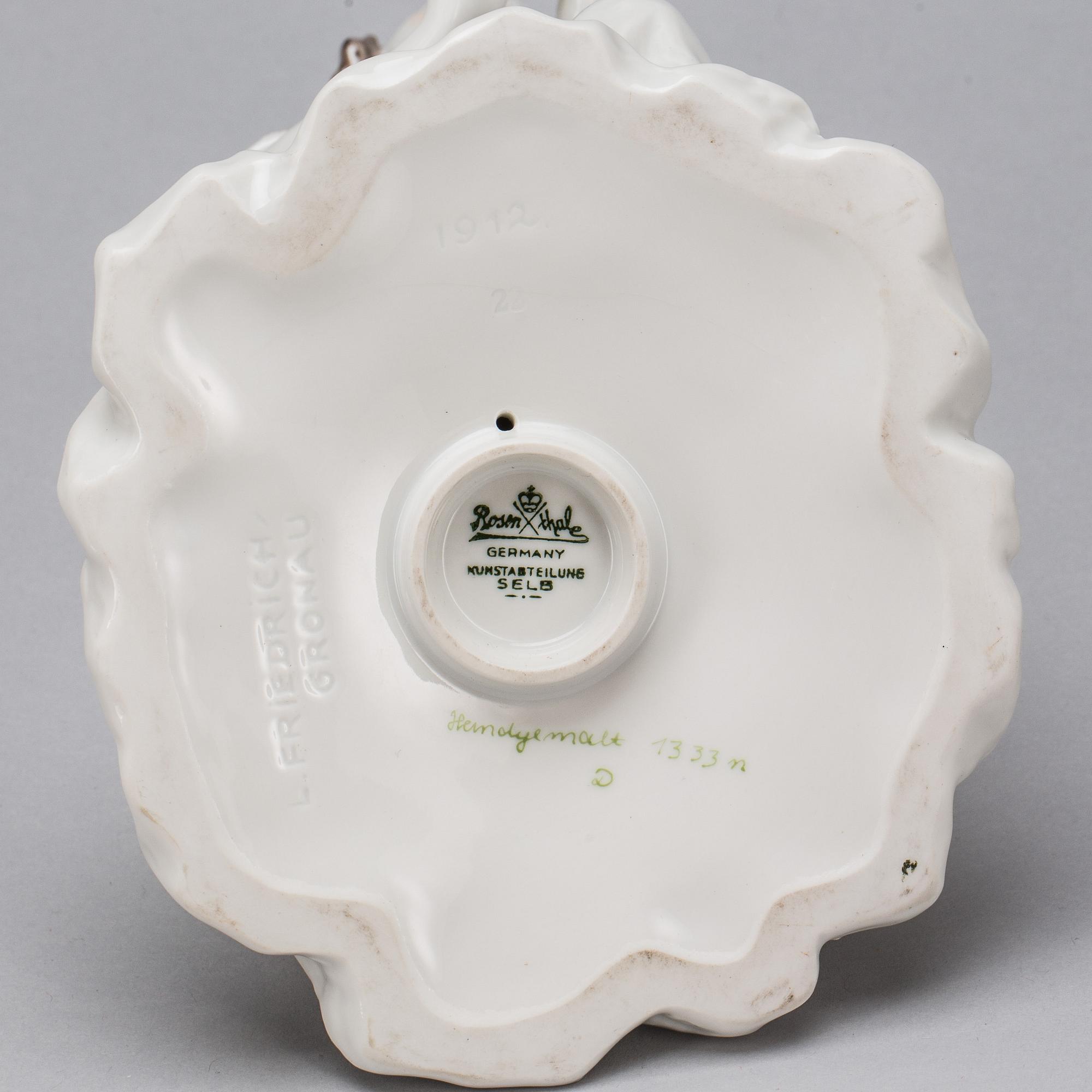 FIGURIN, porslin, Friedrich-Gronau, Rosenthal Kunstabsteilung, Tyskland.