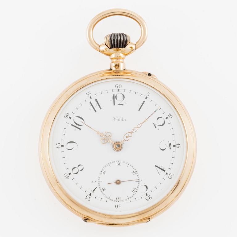 Halda, fickur, 50 mm.